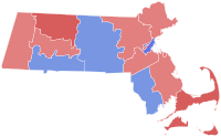 1962 Massachusetts gubernur hasil pemilihan peta oleh county.svg