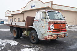 Front view (from the right) of the truck.