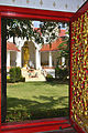 Blick vom Pra Mae Ya Shrine zum Buddha Park in Sukhothai