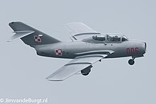 A MiG-15 of the Polish Air Force