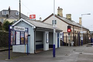 Saltash railway station Railway station in Cornwall, England