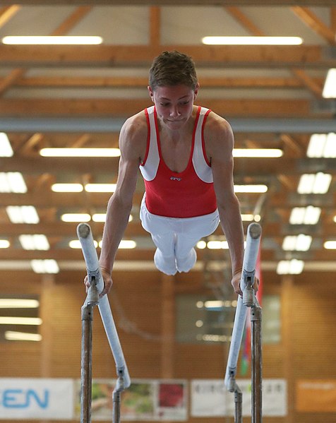 File:2019-04-13 Rheintalcup P6 Junior Switzerland competition parallel bars (Martin Rulsch) 258.jpg