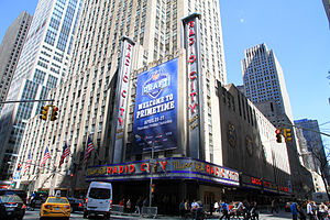 Radio City Music Hall på bottenplan, 2013.