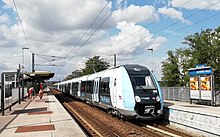 Trein Z 50000 in station Achères-Ville