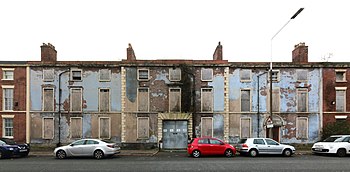 The former Everton Road Drill Hall, in three converted houses dating from 1830. 57 - 61 Everton Road.jpg