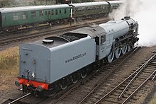 Tornado shunts at the GCR, showing the tender design, 4 October 2008 60163 Tornado at the GCR 2.jpg