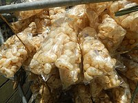 Chicharon is a common Filipino Food that is made up of crispy fried pork rinds. In Cebu, it is commonly found in Carcar.