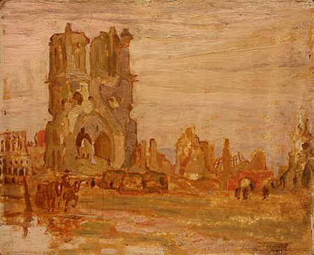 A. Y. Jackson - Cathedral at Ypres, Belgium.jpg