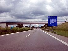 Die östlichste Autobahnausfahrt der A96 im Landkreis bei Bad Wörishofen