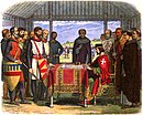 King John signing Magna Carta at Runnymede A Chronicle of England - Page 226 - John Signs the Great Charter.jpg