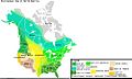 Image 44A map of the bioregions of Canada and the US. (from Ecoregion)