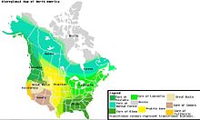 A map of the bioregions of Canada and the US. A map of North America's bioregions, improved from the previous.jpg