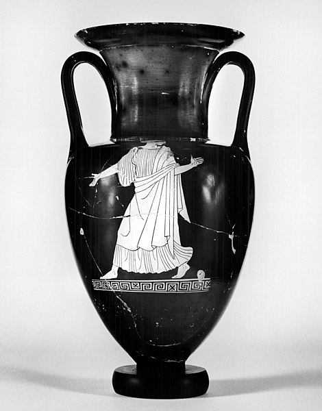 File:Achilles Painter - Nolan Amphora with Woman and Mantled Youth - Walters 4854 - Side A.jpg