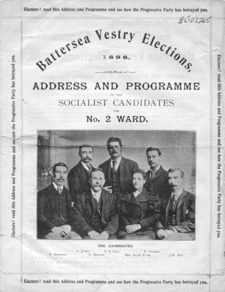 SDF election leaflet, 1896
