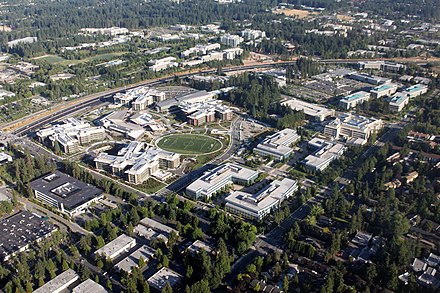 The west campus of the Microsoft Redmond campus