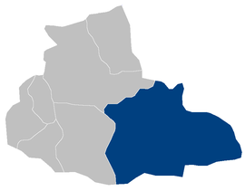 İlçenin vilayet içindeki konumu