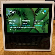 The Amazon Echo Show Amazon Echo Show in white.jpg