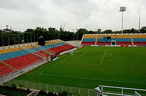 Dehli shahridagi Ambedkar stadioni morning.jpg