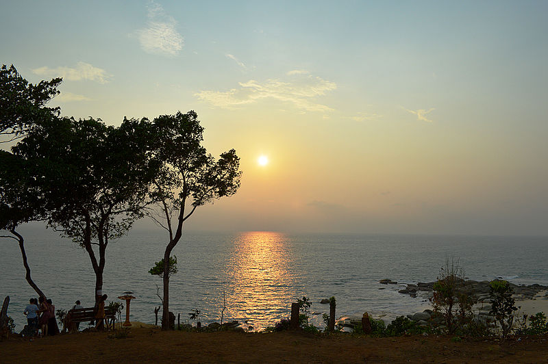 File:Andaman Sea sunset view from somewhere of Dawei, Myanmar.jpg