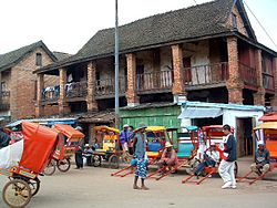 Cena de rua em Antsirabe