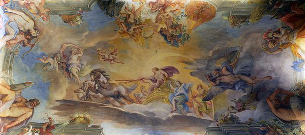 Apollo's Chariot in Palazzo Barberini by Giuseppe Bartolomeo Chiari