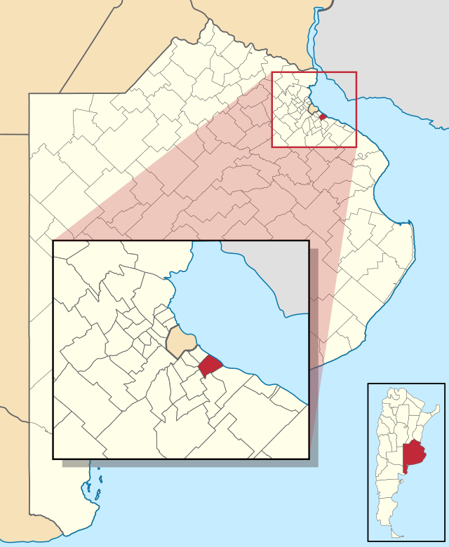 Муниципалитет Кильмес на карте