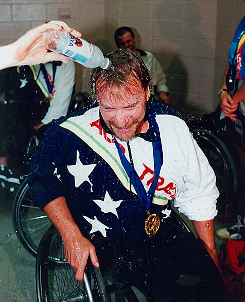 File:Atlanta Games men's basketball post presentation celebration.jpg