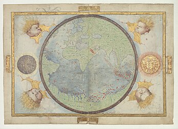 Extrait de l'Atlas Miller : l'hémisphère portugais. (définition réelle 14 656 × 10 608)