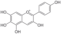 Struktur von Aurantinidin Chlorid