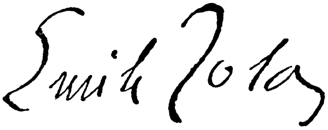 Signature de Émile Zola