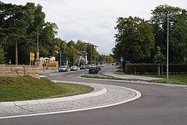 Kreisverkehr in Pirna