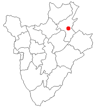 Położenie miasta w Burundi