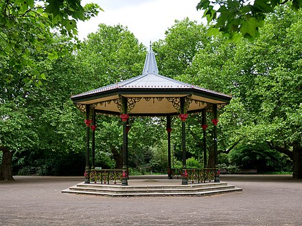 The bandstand in Battersea Park