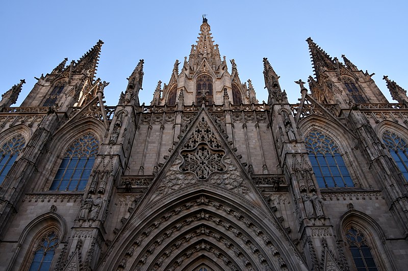 File:Barcelona Cathedral facade, 1870 (3) (31079353581).jpg