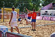 Deutsch: Beachhandball bei den Olympischen Jugendspielen 2018 in Buenos Aires; Tag 7, 13. Oktober 2018; Jungen, Halbfinale – Spanien-Kroatien 2:1 English: Beach handball at the 2018 Summer Youth Olympics in Buenos Aires at 13 October 2018 – Boys Semifinal – Spain-Croatia 2:1 Español: Handball de playa en los Juegos Olimpicos de la Juventud Buenos Aires 2018 en 13 de octubre de 2018 – Semifinales de chicos - España-Croacia 2:1