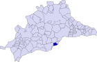 Расположение муниципалитета Бенальмадена на карте провинции