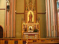 Ołtarz boczny, świętej Jadwigi Śląskiej