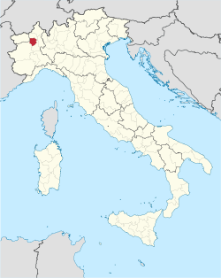比耶拉省在意大利的位置
