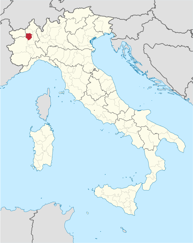 Provinsa de Biella – Localizzazione