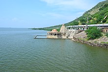 Bisaldeo temple and the dam reservoir