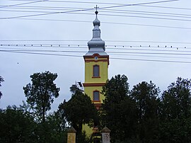The Orthodox church in Pădureni