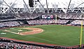 London Stadium in a baseball configuration for the 2019 MLB London Series