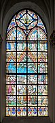 Historical monuments stained glass 3 window: Knights swear their fidelity to the king Philippe Auguste by Champigneulle Charles; Champigneulle Emmanuel; Fritel Pierre (1889, 1906) in Saint Pierre Church, Bouvines.