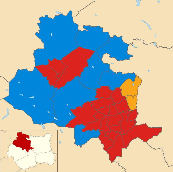 2018 local election results in Bradford[1]