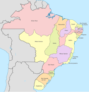 The provinces of the Empire of Brazil in 1822 Brazil in 1822.svg