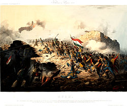 The Siege of Buda in May 1849 Buda ostroma 1849. majus 21.jpg