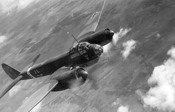 Ju 88 from KG 3 in flight over Russia in 1942.