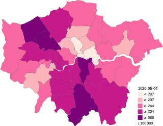 <span class="mw-page-title-main">COVID-19 pandemic in London</span> Ongoing COVID-19 viral pandemic in London, England