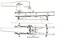 Period drawing of Rodman gun on a center-pintle barbette carriage.