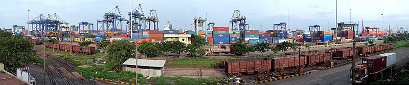 File:Chennai Port panorama.jpg